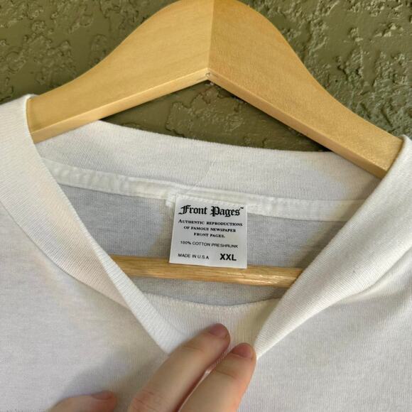 Vintage 90s Cal Ripken Jr Front Pages Men's XXL Tee Baseball Ore - Picture 5 of 7